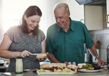 despite the effects of aging, this man is doing well in his own home